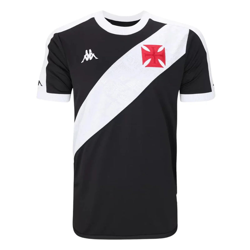 Camisa Vasco I 24/25 Jogador Kappa Masculina - Preto+Branco