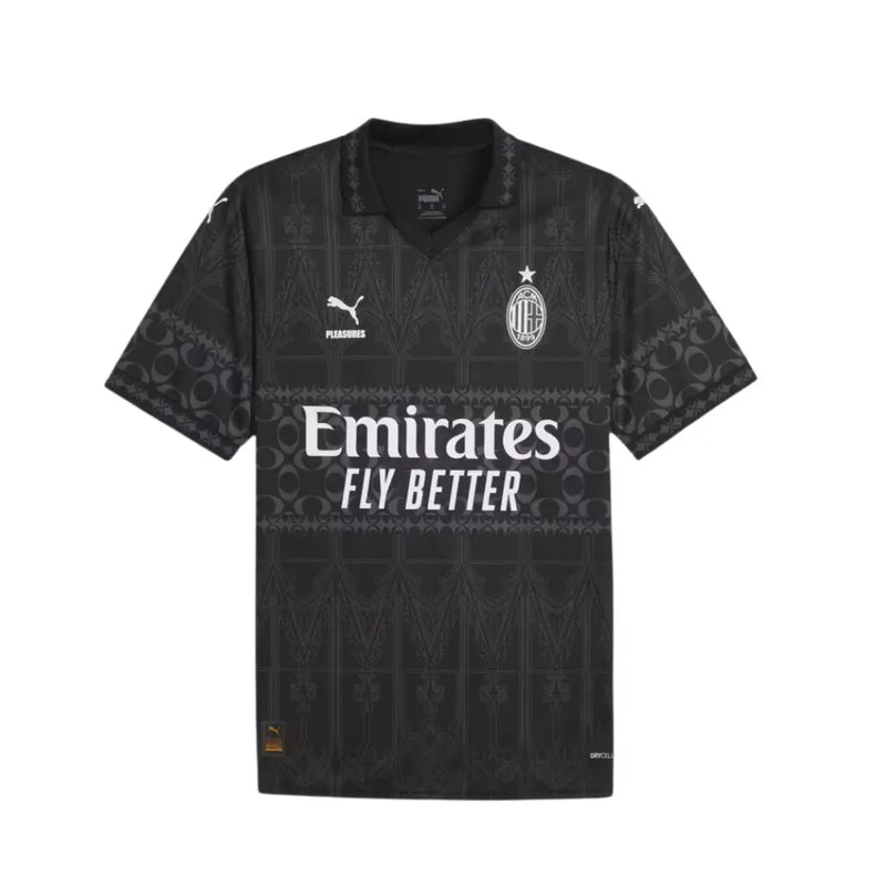 Camisa Masculina AC Milan x PLEASURES II 2024/23 - Lançamento