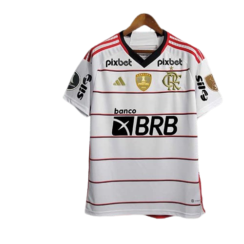 Camisa Masculina Flamengo II 2023/24 -  Patrocínios + Patchs