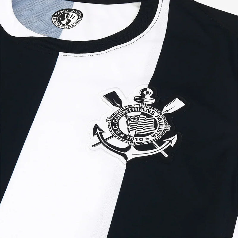 Camisa Corinthians III 24/25  Masculina - Branco+Preto