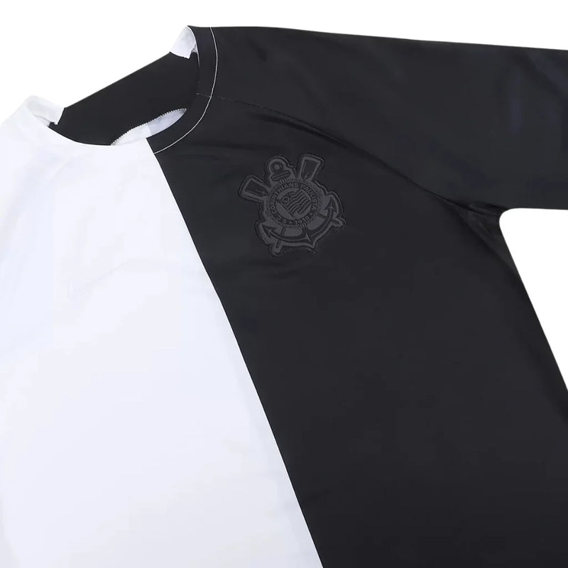 Camiseta Corinthians Pré Jogo 23/24  - Preto+Branco