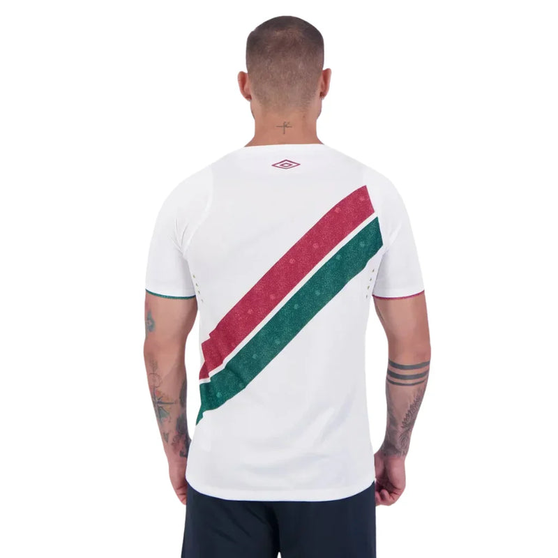 Camisa Masculina Fluminense II 2024/25 - Torcedor + Patchs Campeão Libertadores