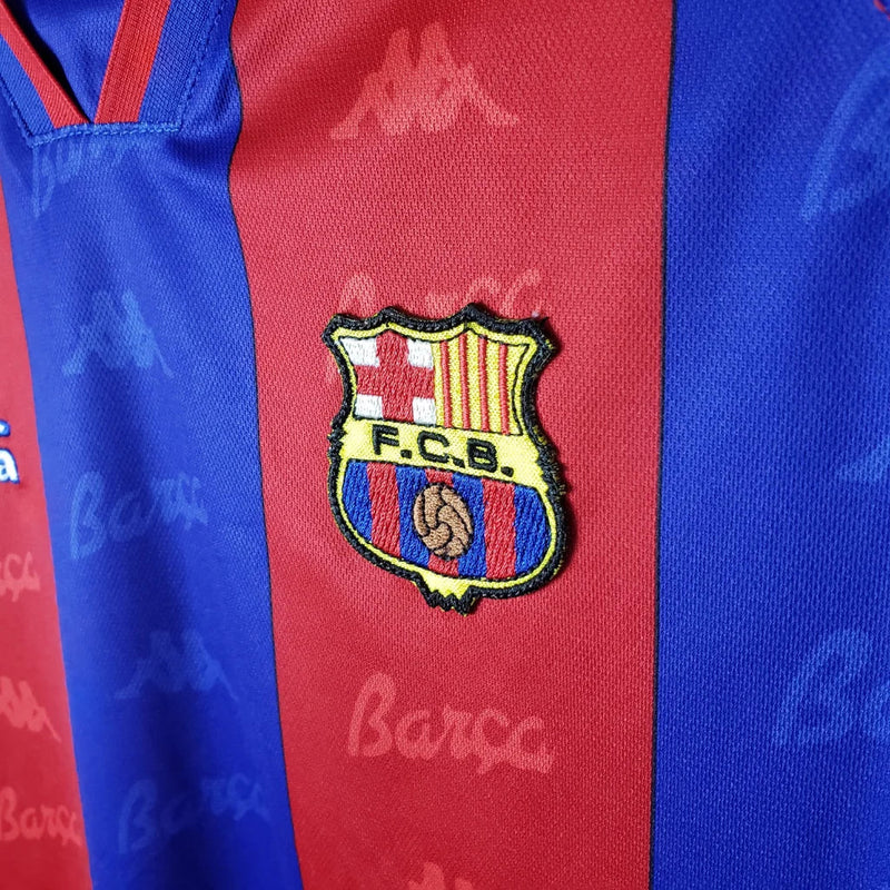 Camisa Masculina Retrô Barcelona 1996