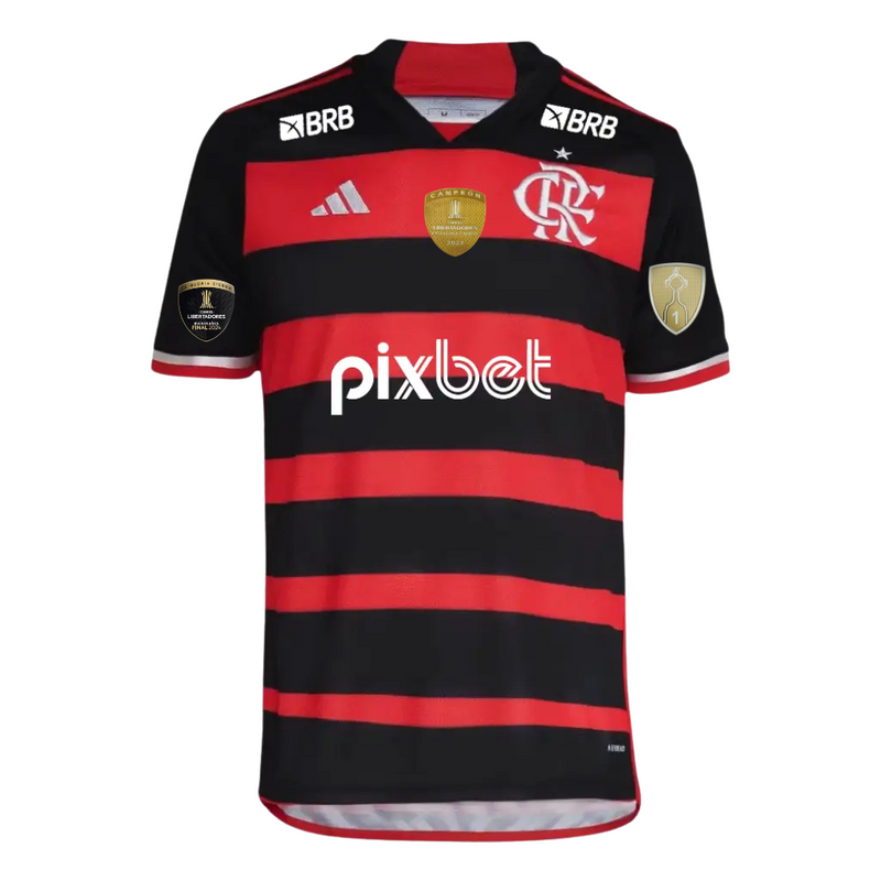 Camisa Masculina Flamengo I 2024/25 - Torcedor Patrocínios + Patch