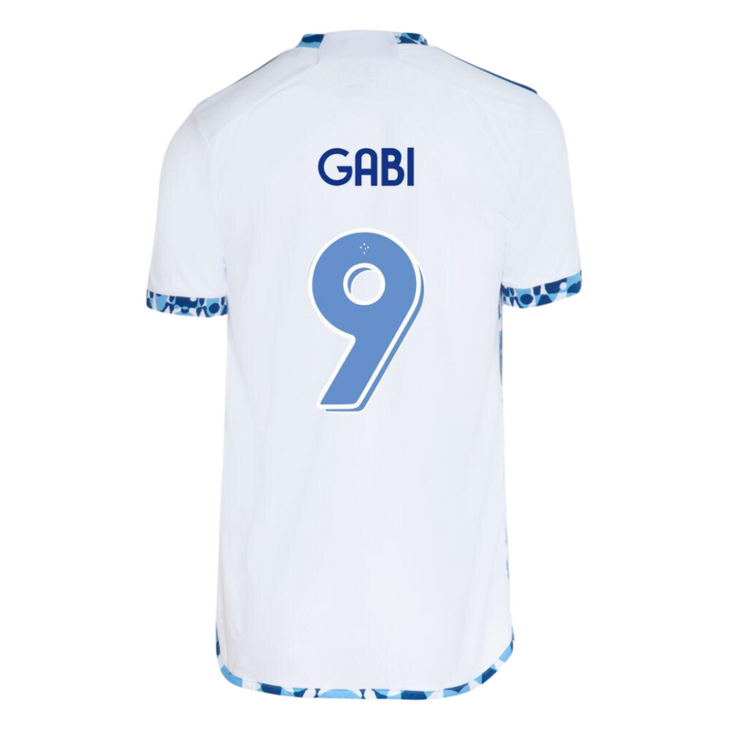 Camisa Masculina Cruzeiro Cabuloso Branca Gabigol Todos Patrocínios 2025