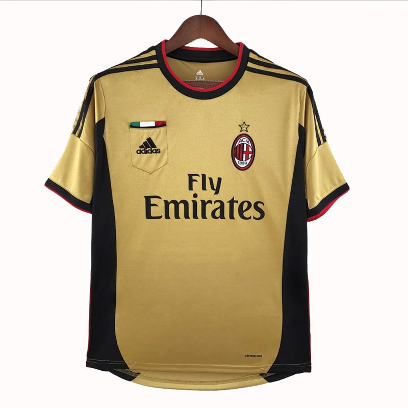 Camisa II AC Milan 2013/14  RETRO Dourada Torcedor - Masculina