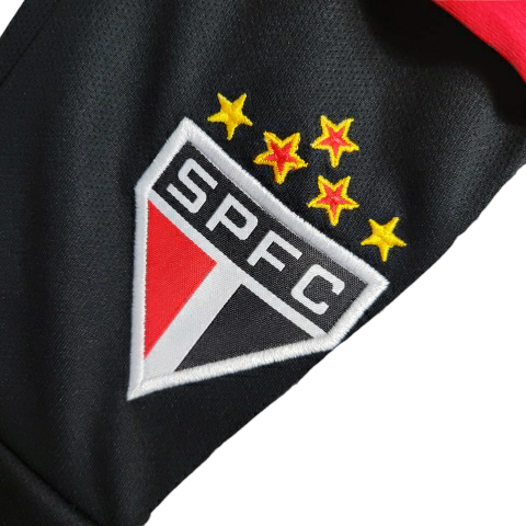 Kit Infantil São Paulo Away 23/24 - Vermelho e Preto